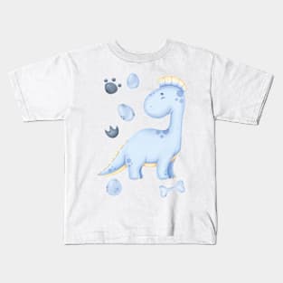 baby dinosaur blue 2 Kids T-Shirt